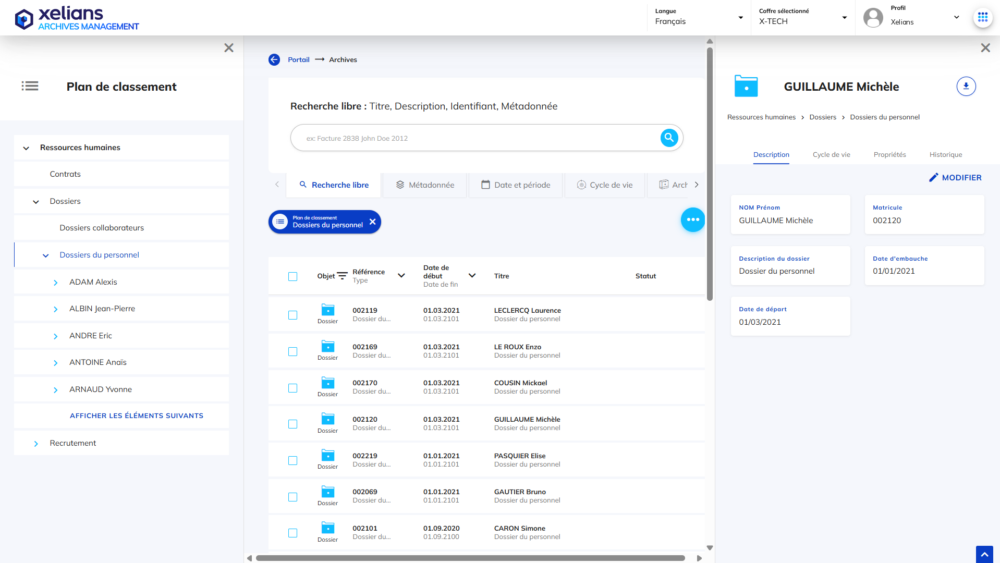 Plateforme X-AM web